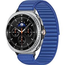 Galaxy Watch8 Classic | 46 мм | 4G LTE | Black | Fabric/Blue | S/M, Размер: 46 мм, Цвет: Black, Тип ремешка: Fabric, Цвет ремешка: Blue, Размер ремешка: S/M, Подключение часов: Bluetooth / Wi-Fi + 4G LTE